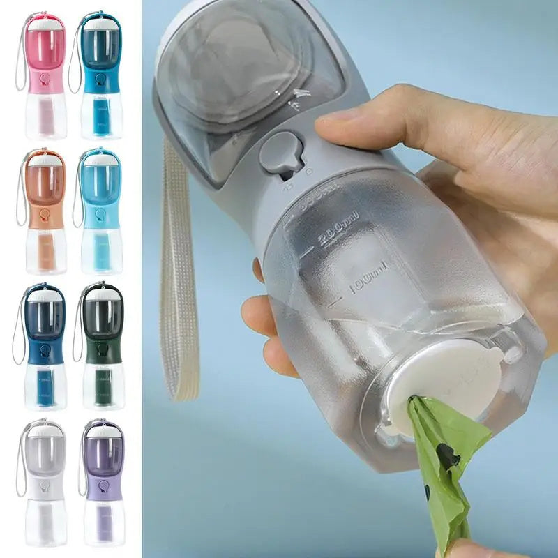 3-in-1 Portable Dog Water Cup: Drinking, Food & Garbage Bag Pet Supply - Smart Pup Savings